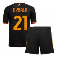 AS Roma Paulo Dybala #21 Tredje Dräkt Barn 2023-24 Kortärmad (+ Korta byxor)